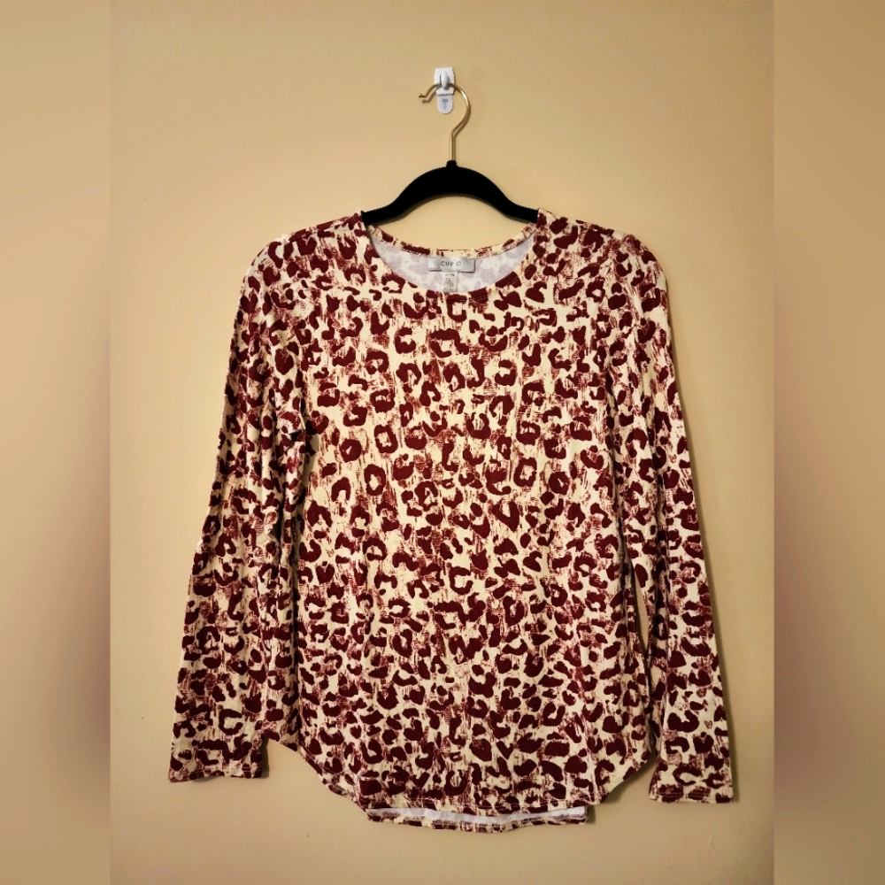 Cupio top, size S, cheeta print